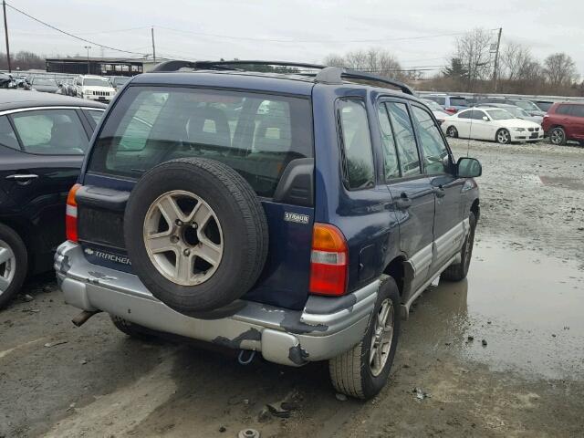 2CNBJ634026920059 - 2002 CHEVROLET TRACKER LT BLUE photo 4