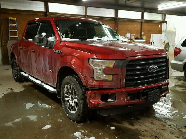 1FTEW1EG4GFB80574 - 2016 FORD F150 SUPER RED photo 1