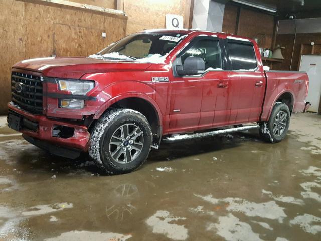 1FTEW1EG4GFB80574 - 2016 FORD F150 SUPER RED photo 2