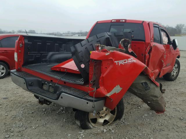 5TFBW5F18AX108394 - 2010 TOYOTA TUNDRA DOU RED photo 4