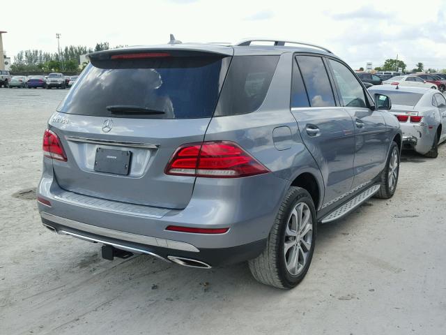 4JGDA5JBXGA646335 - 2016 MERCEDES-BENZ GLE 350 GRAY photo 4