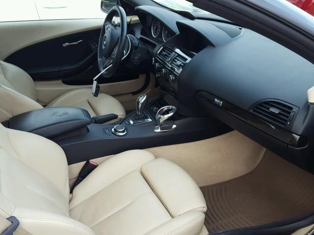 WBAEB53548CX61495 - 2008 BMW 650 I ლურჯი ფოტო 5