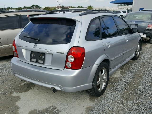 JM1BJ245821551135 - 2002 MAZDA PROTEGE PR SILVER photo 4