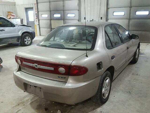 1G1JC52F437145959 - 2003 CHEVROLET CAVALIER TAN photo 4