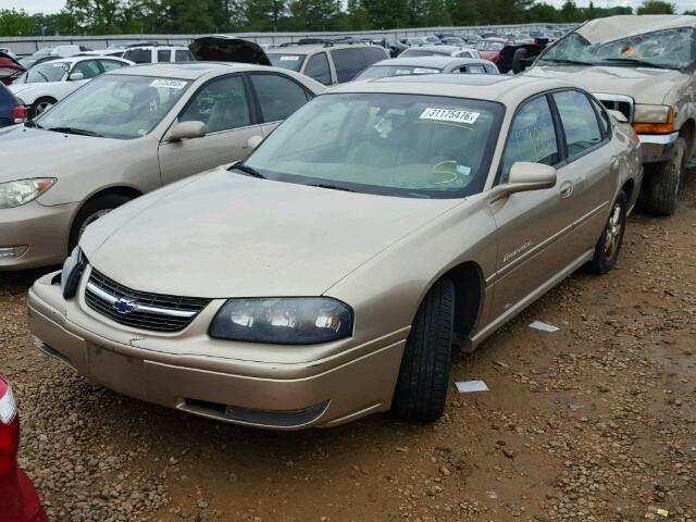 2G1WH52K449280492 - 2004 CHEVROLET IMPALA LS GOLD photo 2