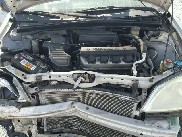 1HGES16372L075661 - 2002 HONDA CIVIC DX SILVER photo 7