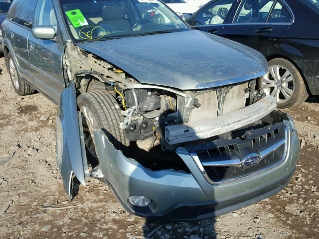 4S4BP66C497335934 - 2009 SUBARU OUTBACK 2. GREEN photo 9