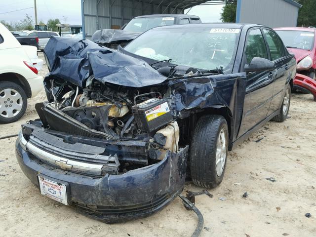 1G1ZT52835F274160 - 2005 CHEVROLET MALIBU LS BLUE photo 2