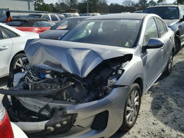 JM1BL1V72C1691865 - 2012 MAZDA 3 I SILVER photo 2