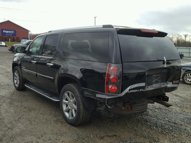 1GKFK66868J205806 - 2008 GMC YUKON XL D BLACK photo 3