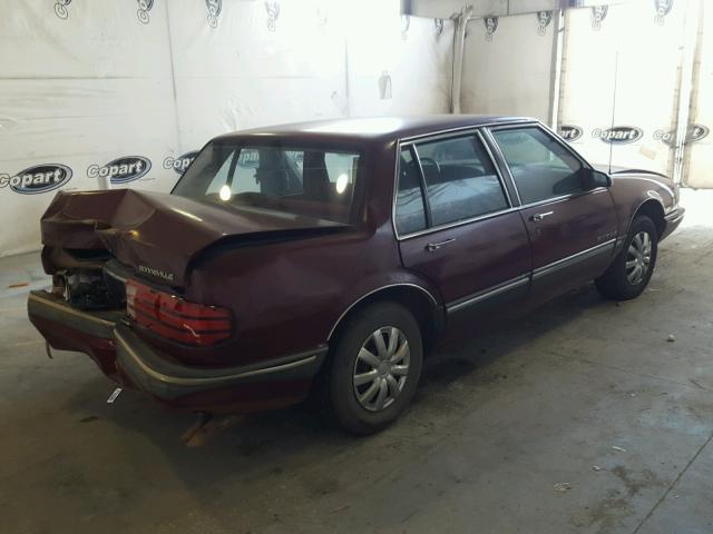 1G2HX5137HW227509 - 1987 PONTIAC BONNEVILLE BURGUNDY photo 4