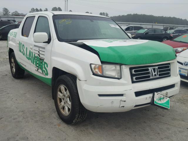 2HJYK16546H552817 - 2006 HONDA RIDGELINE WHITE photo 1