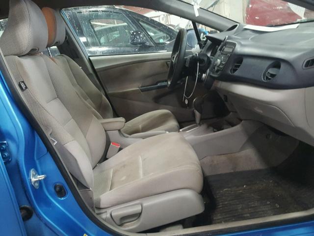 JHMZE2H75AS041055 - 2010 HONDA INSIGHT EX BLUE photo 5