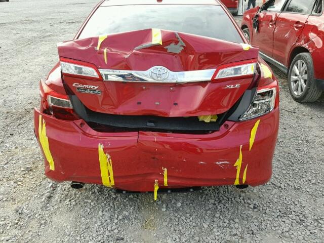 4T1BK1FK4EU550380 - 2014 TOYOTA CAMRY SE RED photo 9