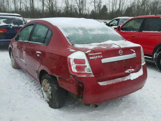 3N1AB6APXAL695107 - 2010 NISSAN SENTRA 2.0 BURGUNDY photo 3