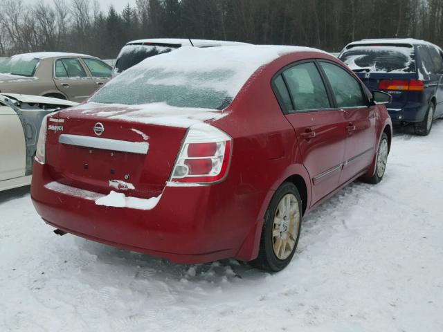 3N1AB6APXAL695107 - 2010 NISSAN SENTRA 2.0 BURGUNDY photo 4