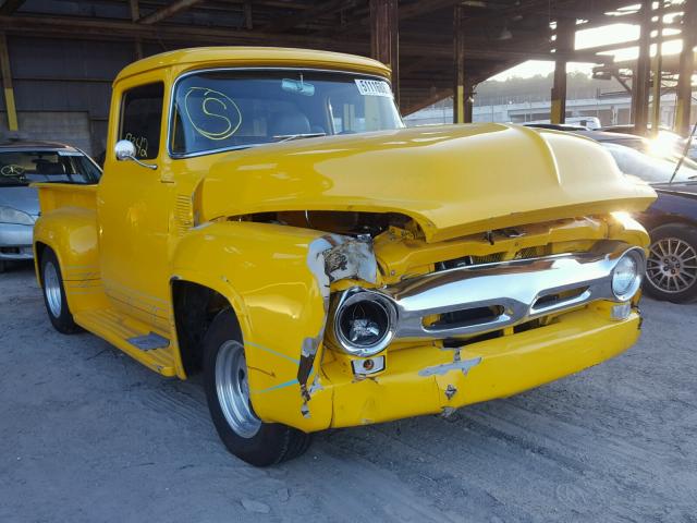 F10D6R49375 - 1956 FORD F100 YELLOW photo 1