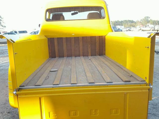 F10D6R49375 - 1956 FORD F100 YELLOW photo 9