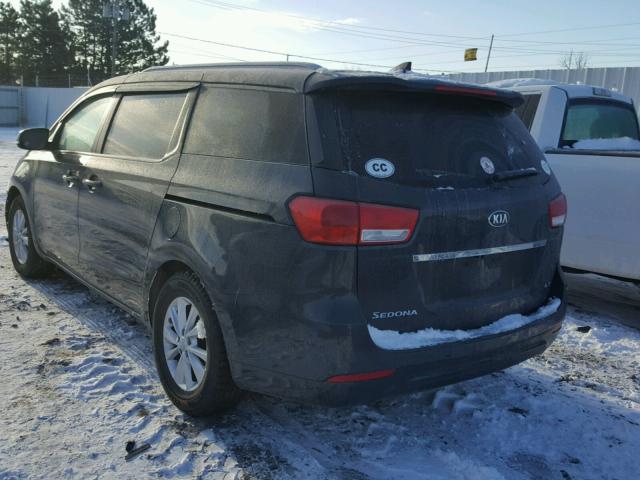 KNDMB5C18G6167887 - 2016 KIA SEDONA LX BLUE photo 3