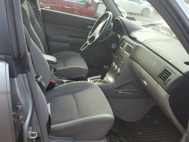 JF1SG65688H717849 - 2008 SUBARU FORESTER 2 SILVER photo 5