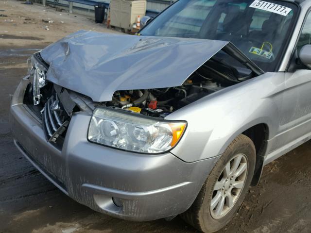 JF1SG65688H717849 - 2008 SUBARU FORESTER 2 SILVER photo 9