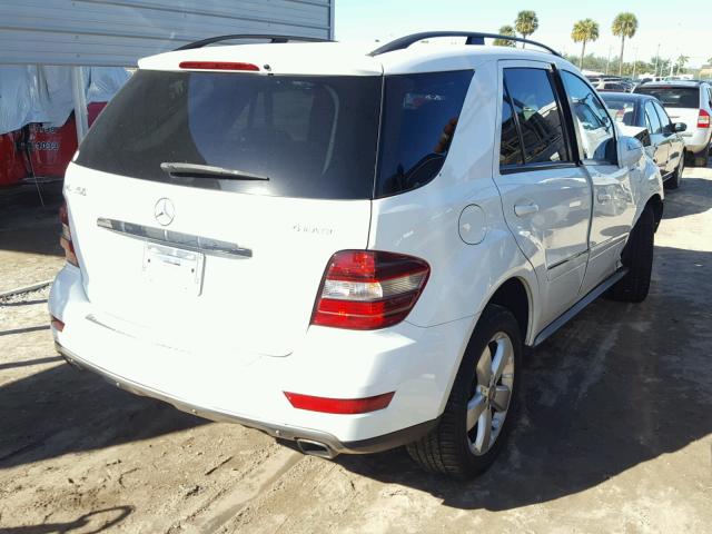 4JGBB86E39A508955 - 2009 MERCEDES-BENZ ML 350 WHITE photo 3