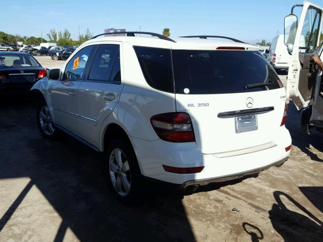 4JGBB86E39A508955 - 2009 MERCEDES-BENZ ML 350 WHITE photo 4