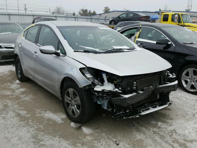 KNAFK4A68E5180379 - 2014 KIA FORTE LX SILVER photo 1