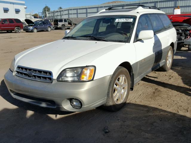 4S3BH6861Y7665859 - 2000 SUBARU LEGACY OUT WHITE photo 2