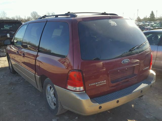 2FMDA58205BA17903 - 2005 FORD FREESTAR L MAROON photo 3