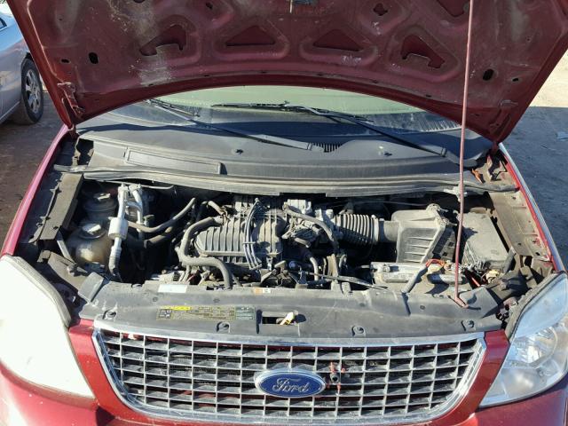 2FMDA58205BA17903 - 2005 FORD FREESTAR L MAROON photo 7