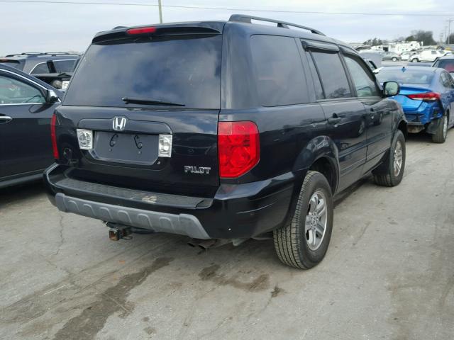 2HKYF18765H545462 - 2005 HONDA PILOT EXL BLACK photo 4