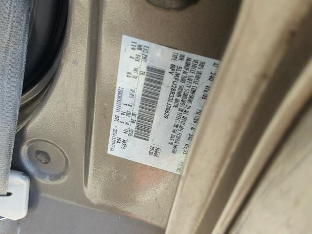 5LMFU28R33LJ38639 - 2003 LINCOLN NAVIGATOR BROWN photo 10