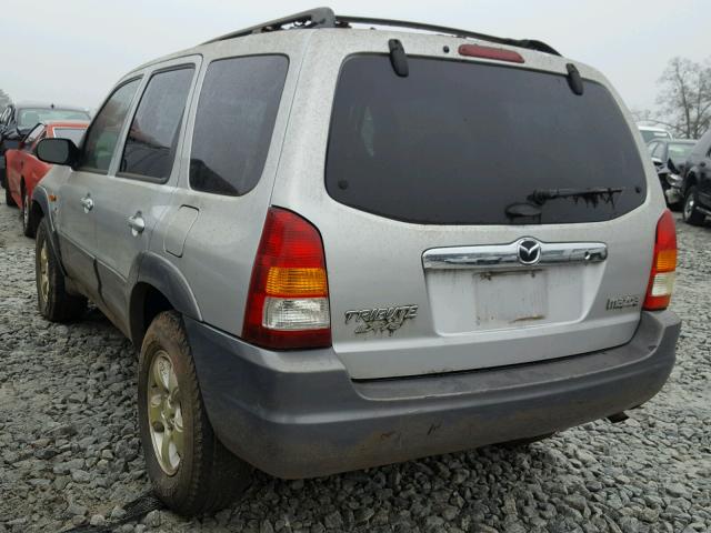 4F2YU09161KM09614 - 2001 MAZDA TRIBUTE SILVER photo 3