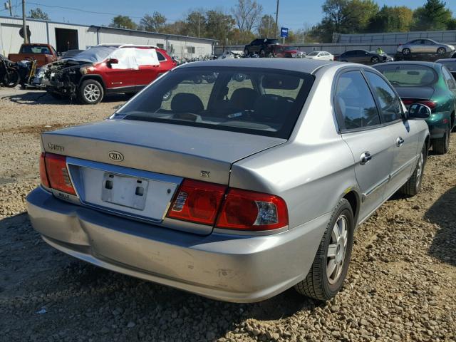 KNAGD126X45353328 - 2004 KIA OPTIMA LX SILVER photo 4