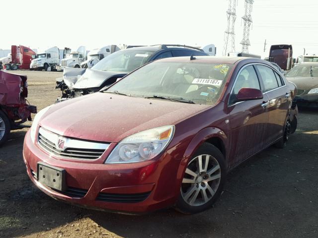 1G8ZV57B99F243632 - 2009 SATURN AURA XR RED photo 2