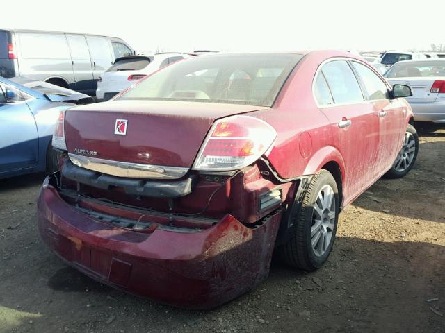 1G8ZV57B99F243632 - 2009 SATURN AURA XR RED photo 4