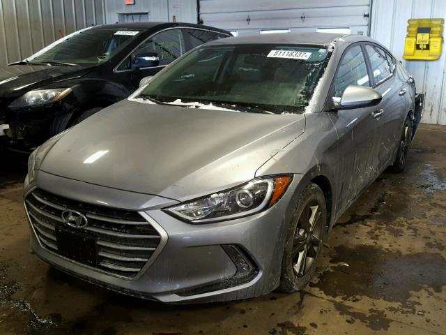 5NPD84LF8HH064576 - 2017 HYUNDAI ELANTRA SE SILVER photo 2