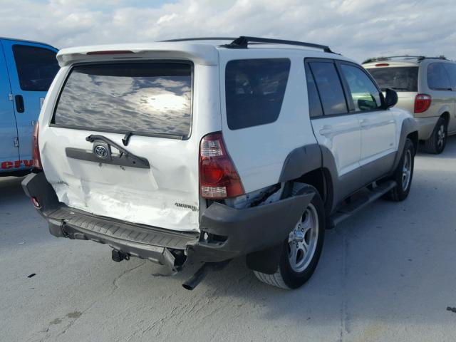 JTEZU14R830003349 - 2003 TOYOTA 4RUNNER SR WHITE photo 4