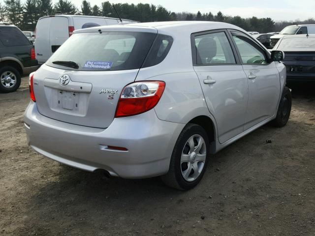 2T1KE4EE0AC032900 - 2010 TOYOTA COROLLA MA SILVER photo 4