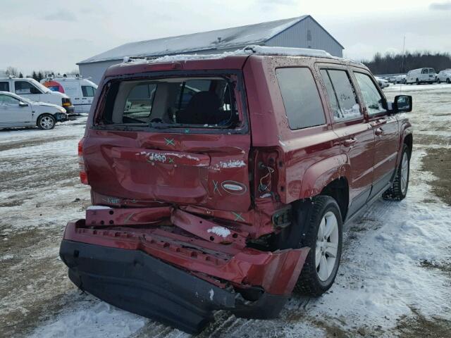 1C4NJPFA8CD526417 - 2012 JEEP PATRIOT LA RED photo 4