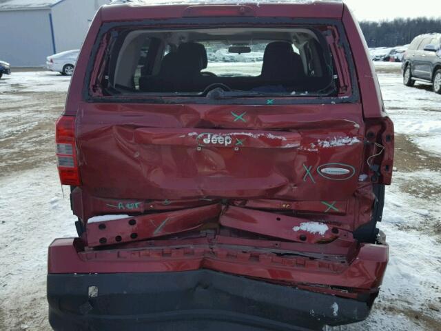 1C4NJPFA8CD526417 - 2012 JEEP PATRIOT LA RED photo 9