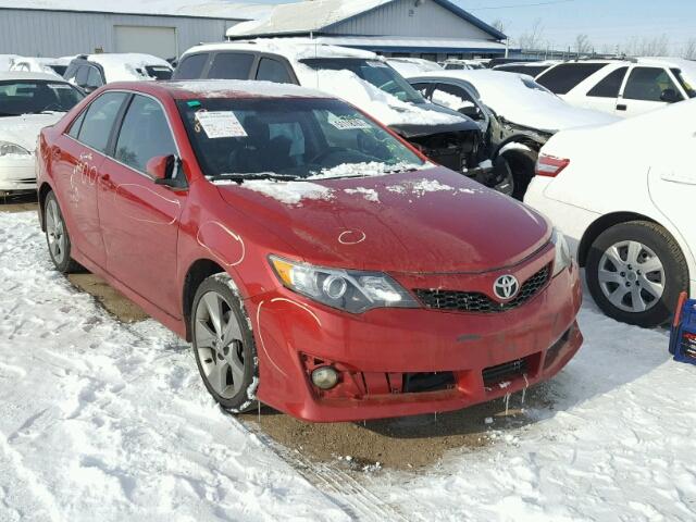 4T1BF1FK0CU629384 - 2012 TOYOTA CAMRY BASE RED photo 1