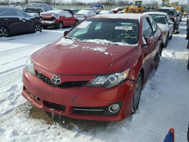 4T1BF1FK0CU629384 - 2012 TOYOTA CAMRY BASE RED photo 2