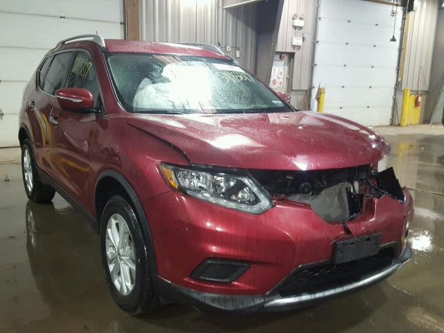 KNMAT2MV1FP570375 - 2015 NISSAN ROGUE S RED photo 1