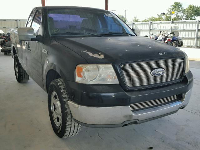 1FTRF12215NB88306 - 2005 FORD F150 BLACK photo 1