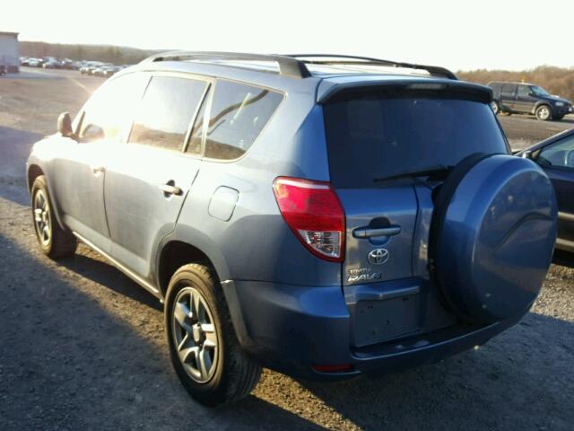 JTMBD33V085200672 - 2008 TOYOTA RAV4 BLUE photo 3