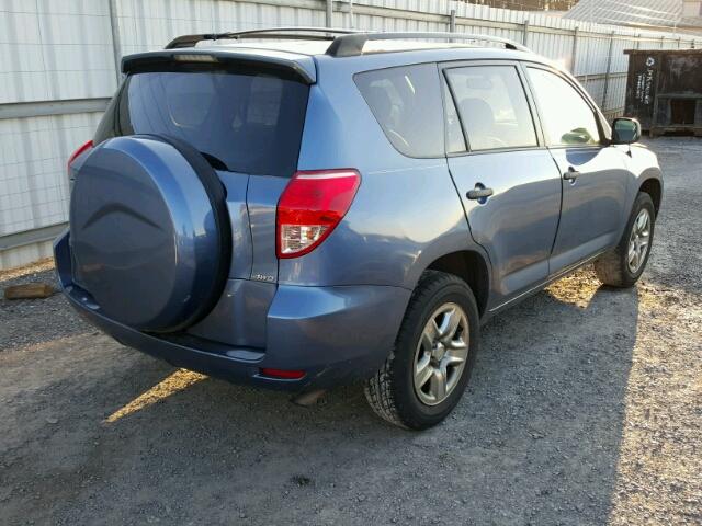 JTMBD33V085200672 - 2008 TOYOTA RAV4 BLUE photo 4