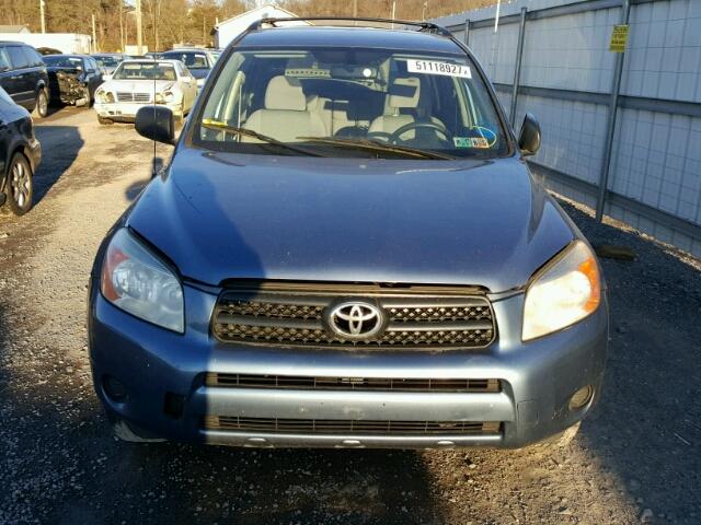 JTMBD33V085200672 - 2008 TOYOTA RAV4 BLUE photo 9