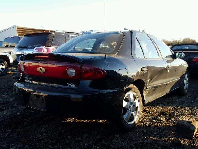 1G1JF52FX57120588 - 2005 CHEVROLET CAVALIER L BLACK photo 4